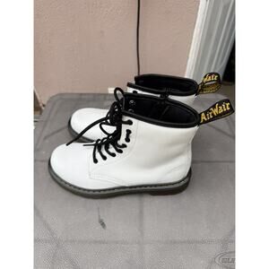 Kids Authentic 1460 Dr Martens White Lace Up Boot Size US 4